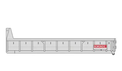 Grünschnittcontainer als Abrollkippermulde