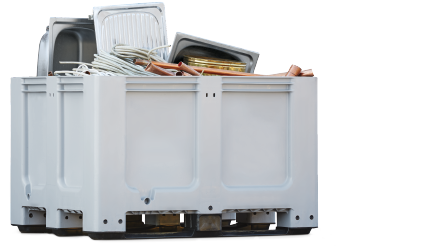 Minicontainer zur Schrottentsorgung