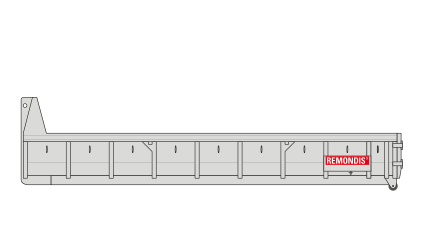 Sperrmüllcontainer als Abrollkippermulde